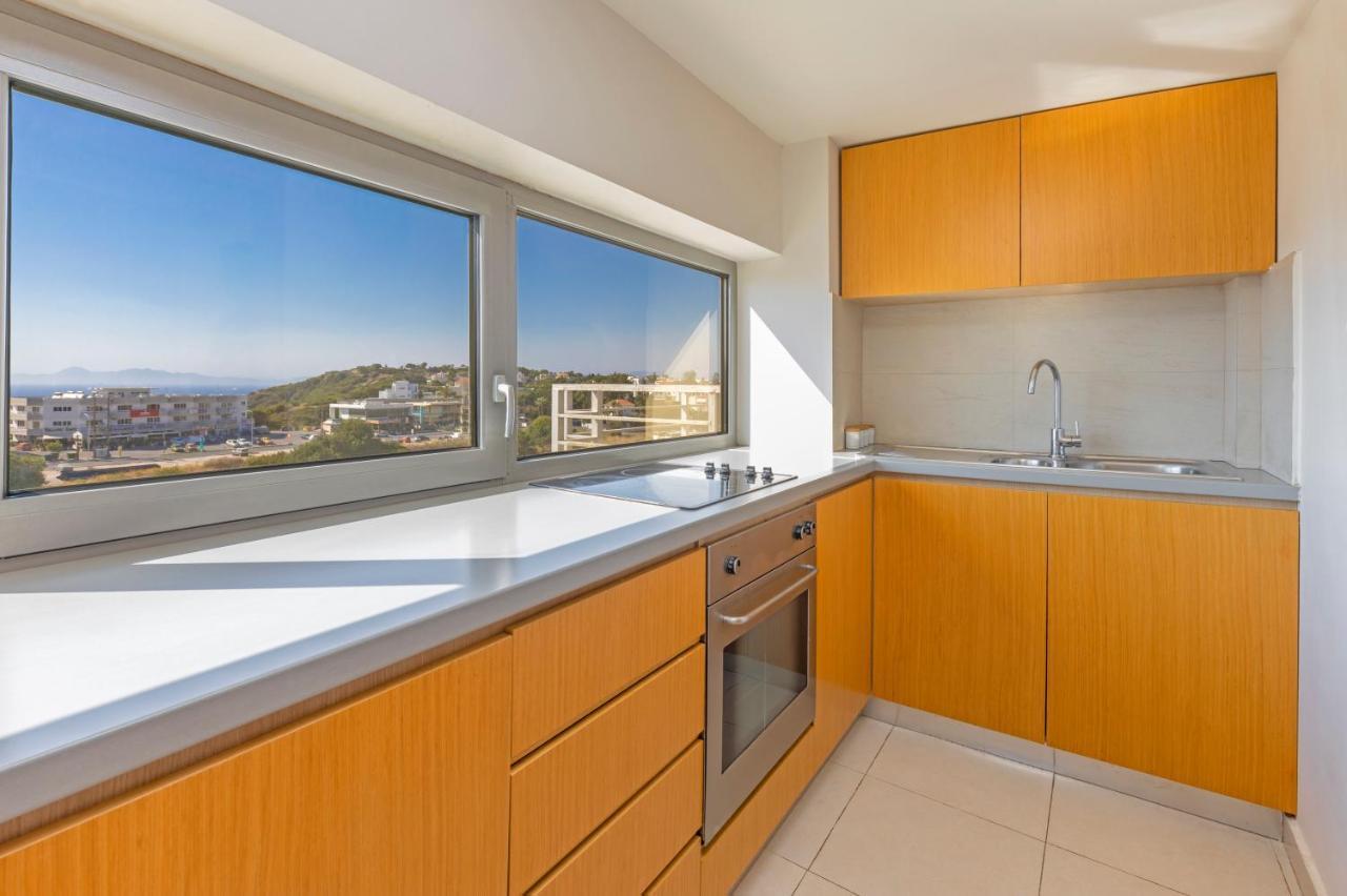 Sunny Penthouse,Modern Amenities+Aegean View Apartment Rhodes City Exterior photo